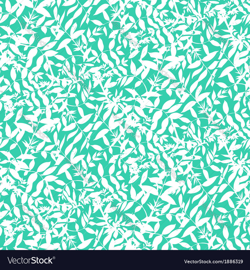 Elegant pattern with abstract leafs silhouettes
