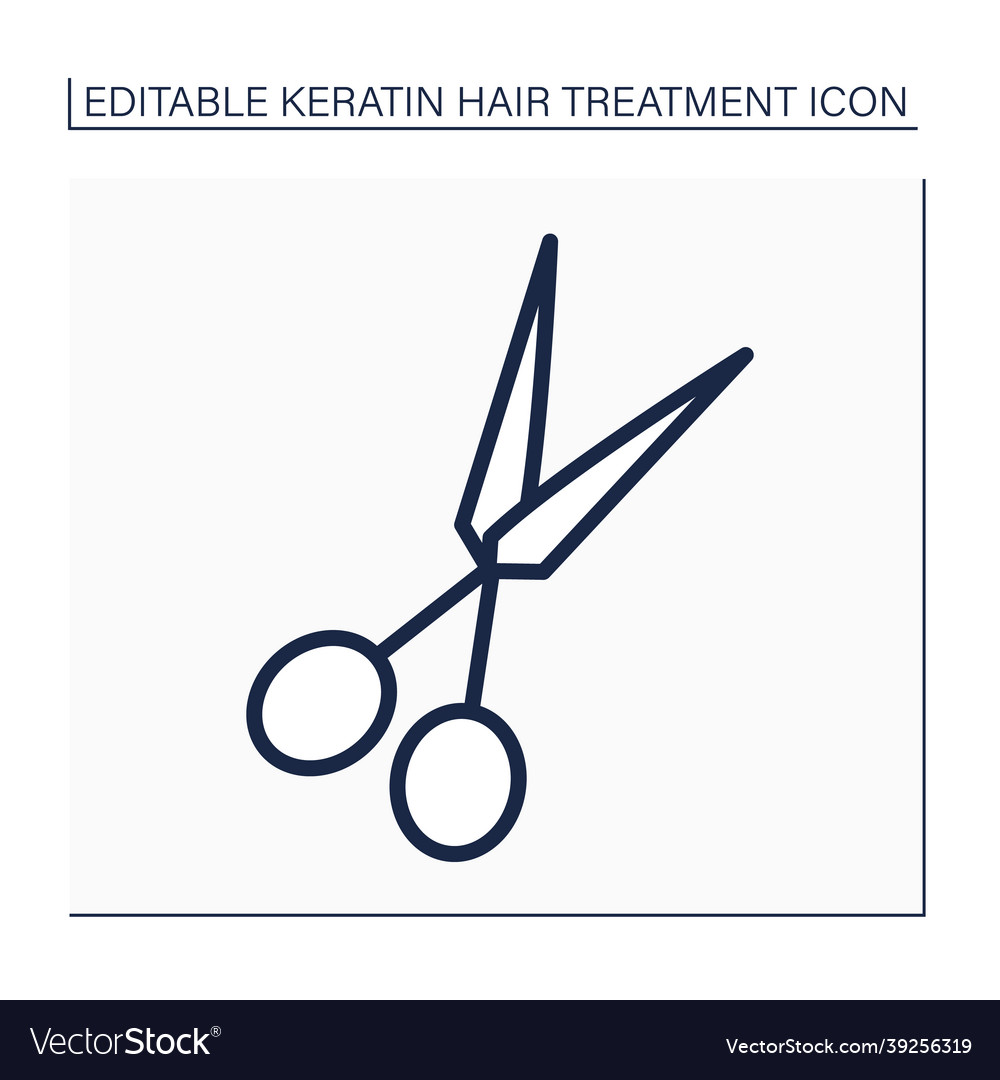 Scissors line icon vector image Scissors line icon