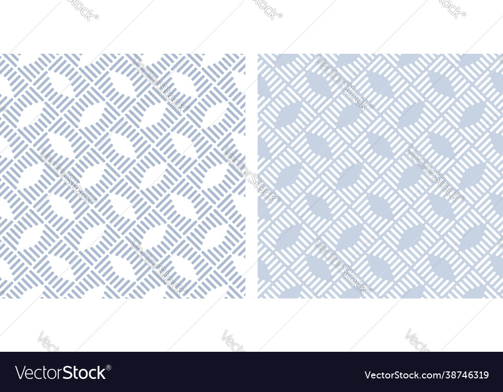 Seamless checked patterns vector image Seamless checked patterns