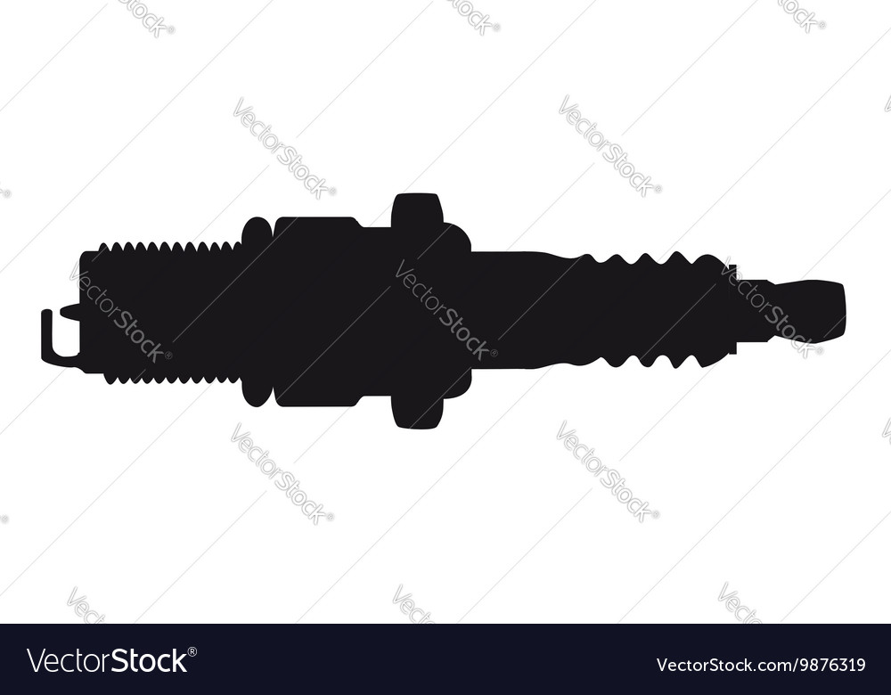 Spark plug silhouette