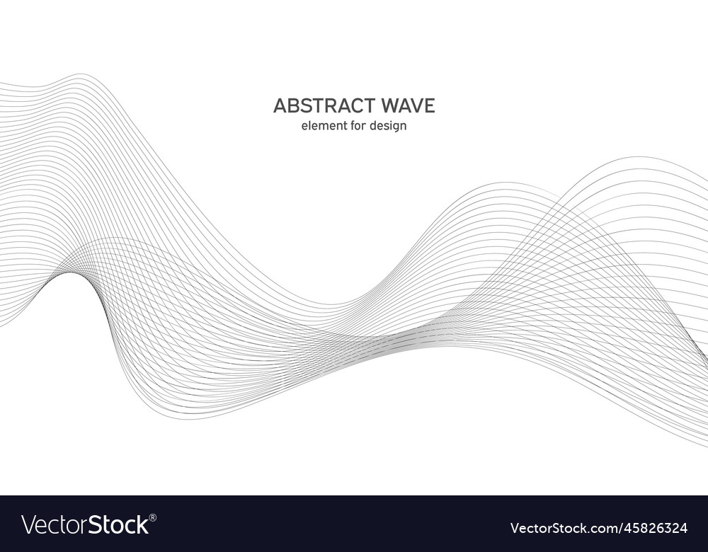 Abstract wave element for design digital vector image Abstract wave element for design digital