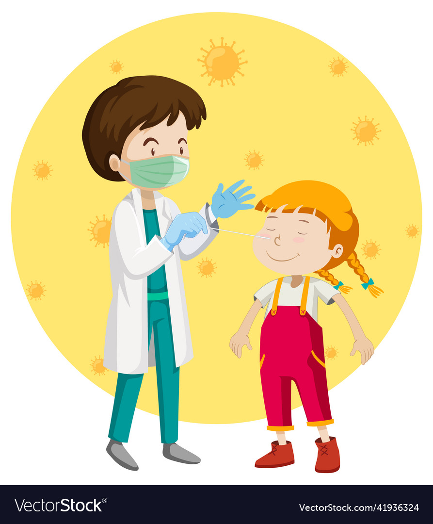 Antigen COVID Test Kit - Medical Illustration