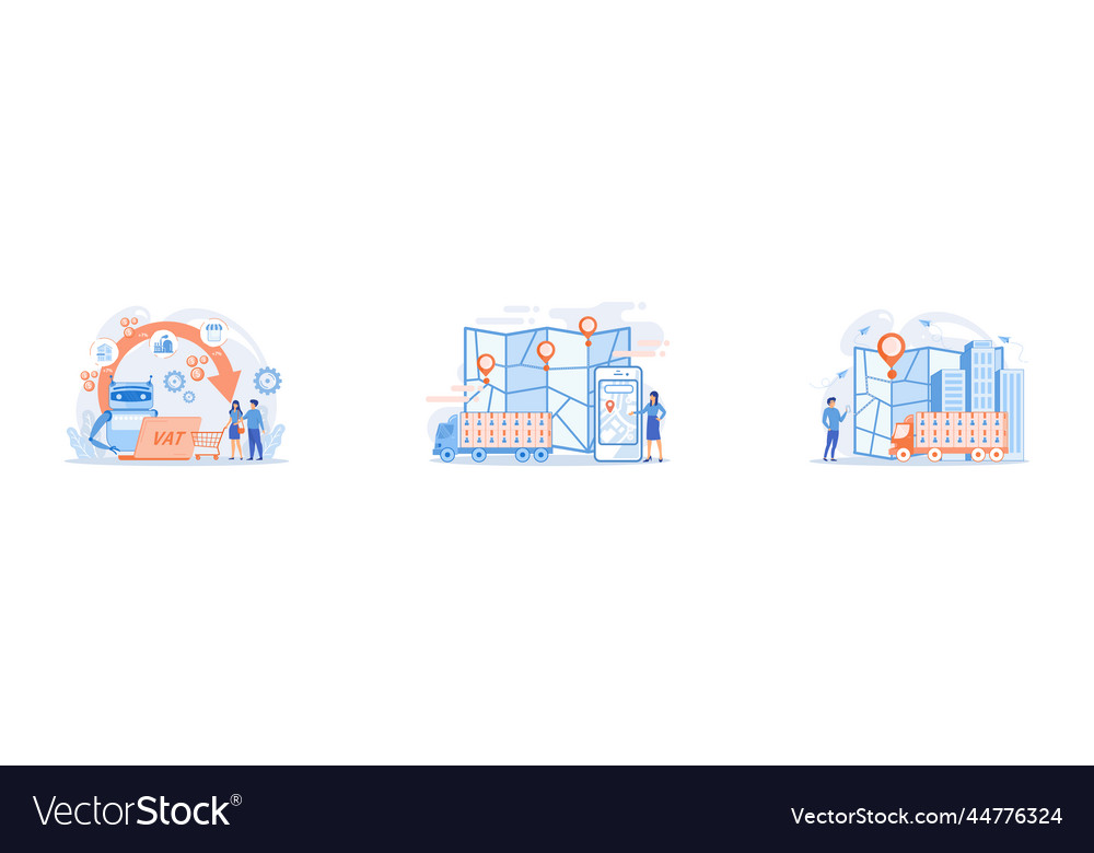 Artificial intelligence ai calculating taxation Vector Image Artificial intelligence ai calculating taxation