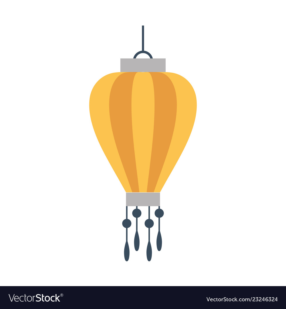 Asian paper lantern or lamp icon