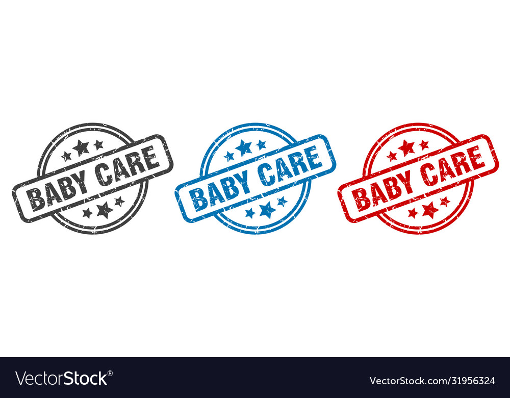 Baby care round isolated sign