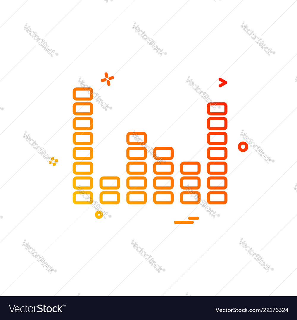 Bar graph icon design
