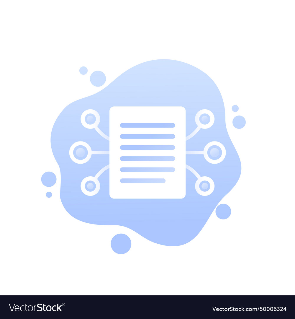 Compiling data icon for web and apps