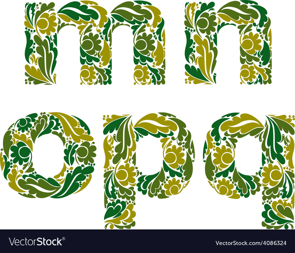 Dekorative Schrift mit natürlichem Federmuster