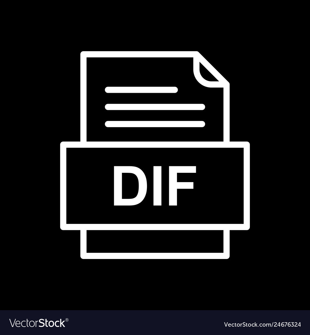 Dif file document icon