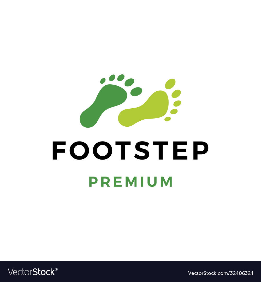 Foot step logo icon