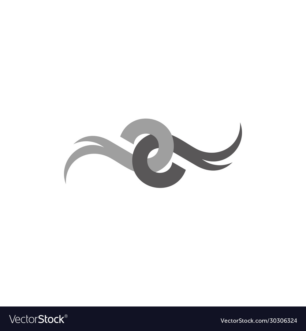 Linked wings overlapping design logo