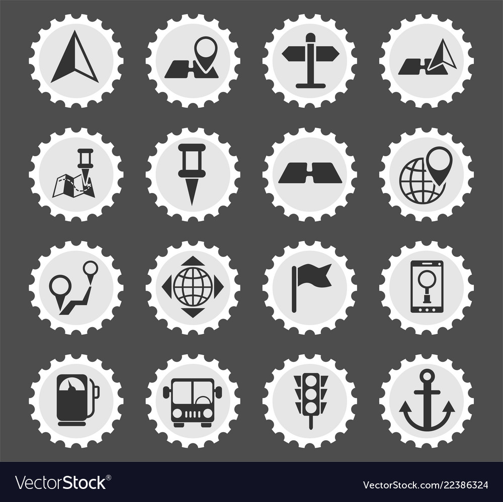Navigation icon set