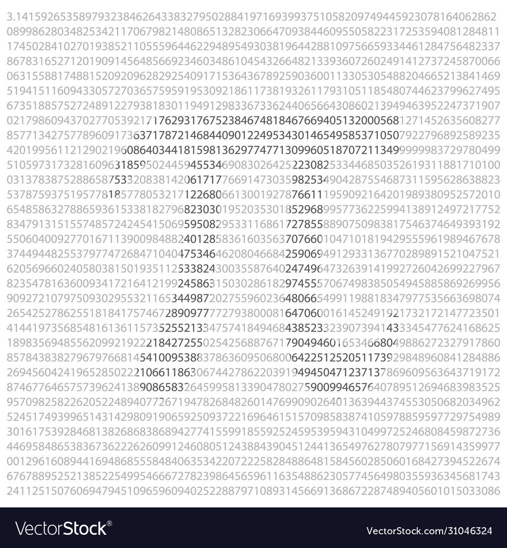 Pi 314 background with numbers and symbol