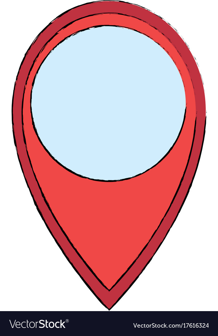 Pointer location isolated icon