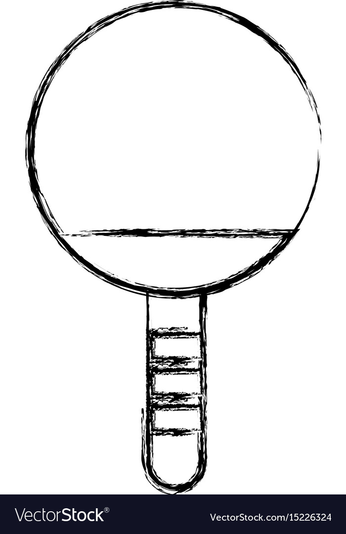 Sketch draw ping pong racket
