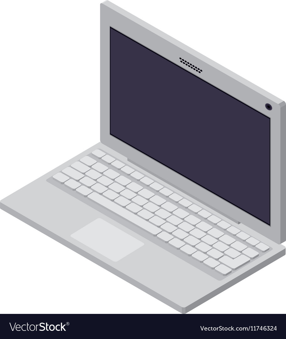 Tech laptop screen with keyboard