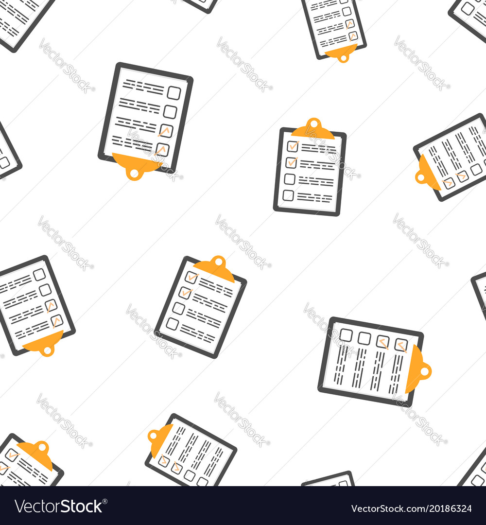 to do list seamless pattern background business vector image