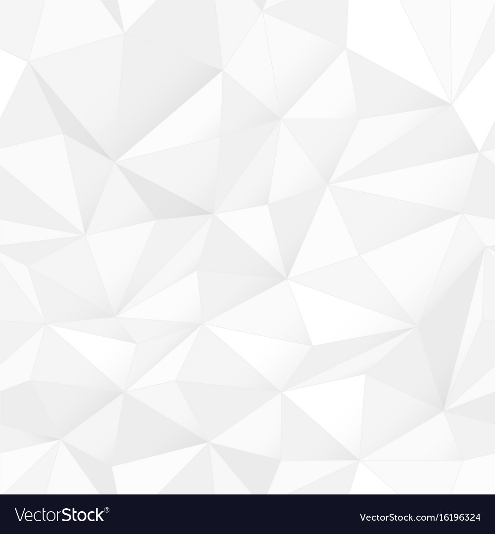 White Low Poly Triangle Pattern