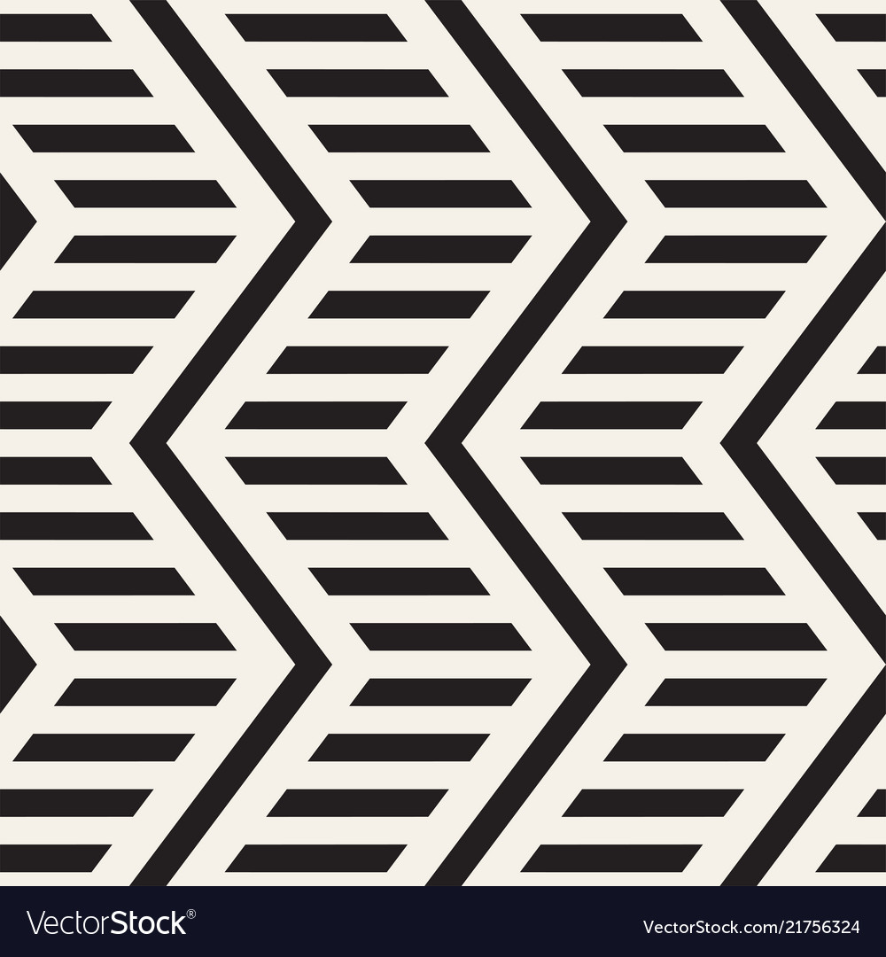Zigzag Line Pattern - Monochrome