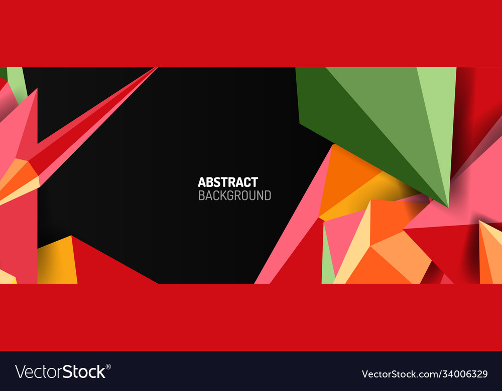 3d low poly abstract shape background Vector Image 3d low poly abstract shape background