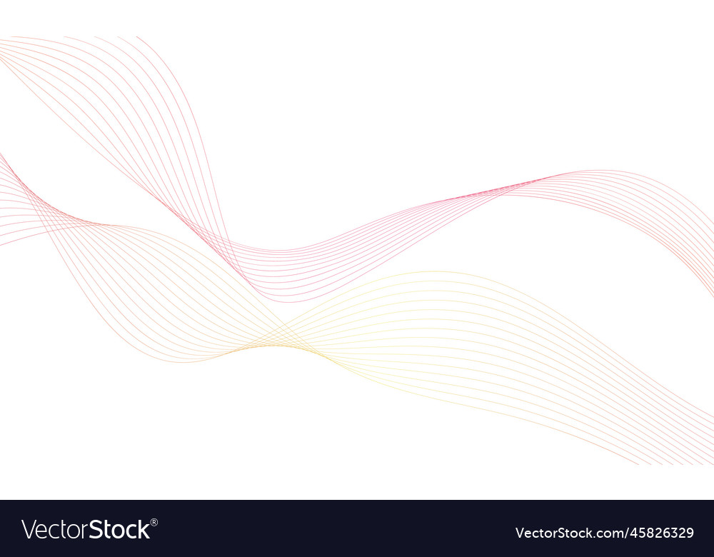 Abstract colorful wave element for design vector image Abstract colorful wave element for design