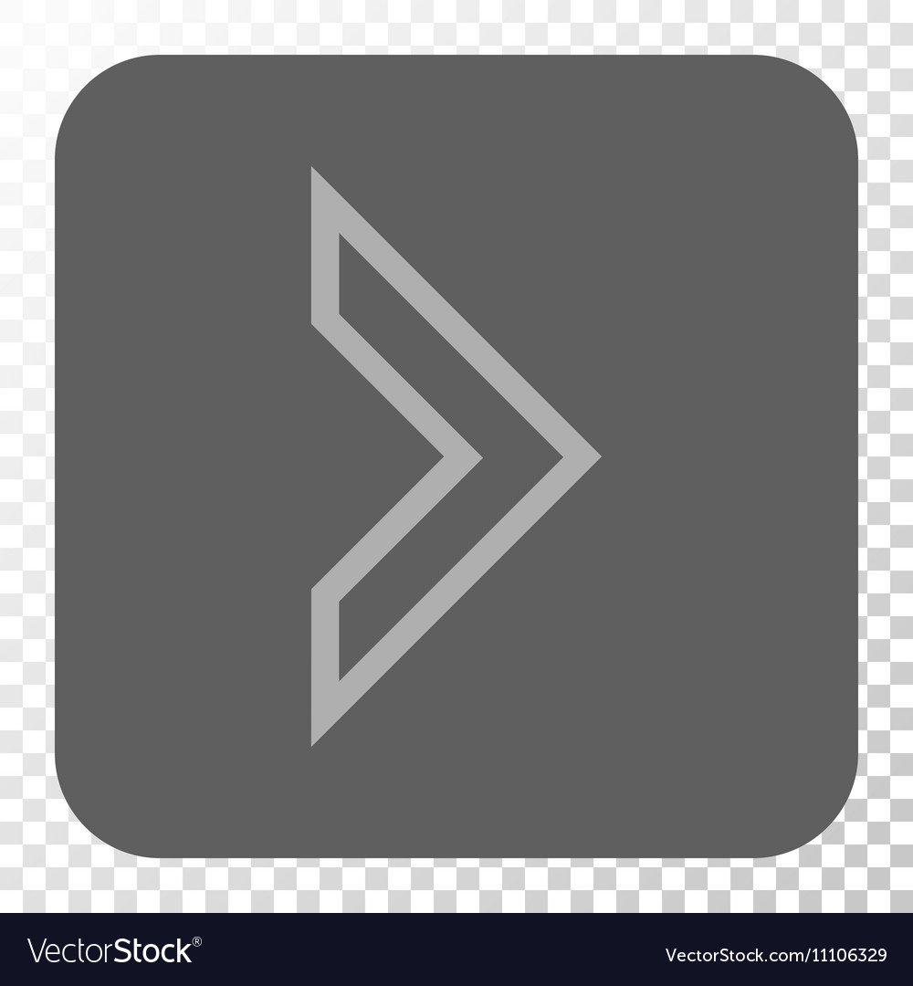 Arrowhead right rounded square button