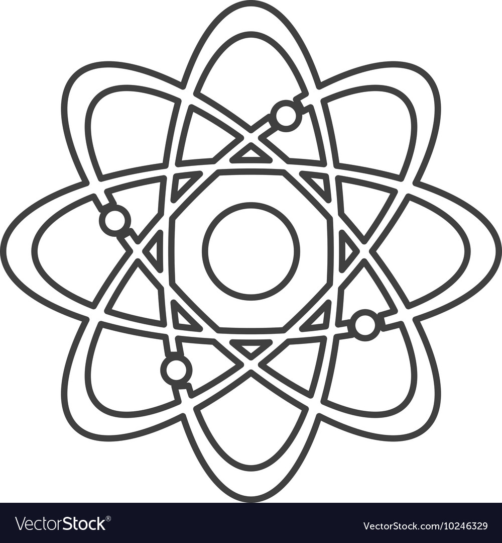Atom structure icon