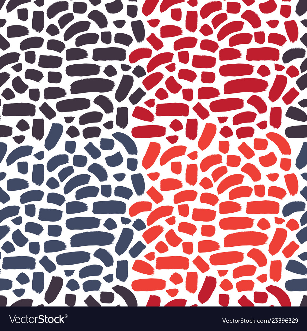 Brush strokes seamless pattern vector image Brush strokes seamless pattern
