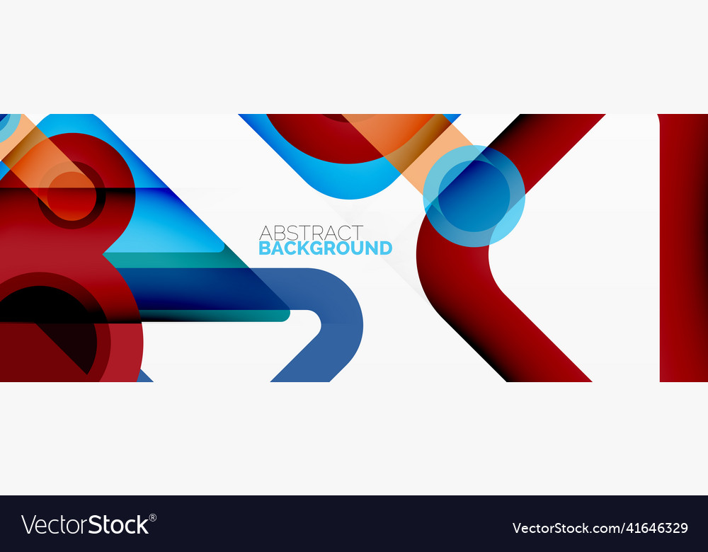 Geometric primitives lines circles abstract