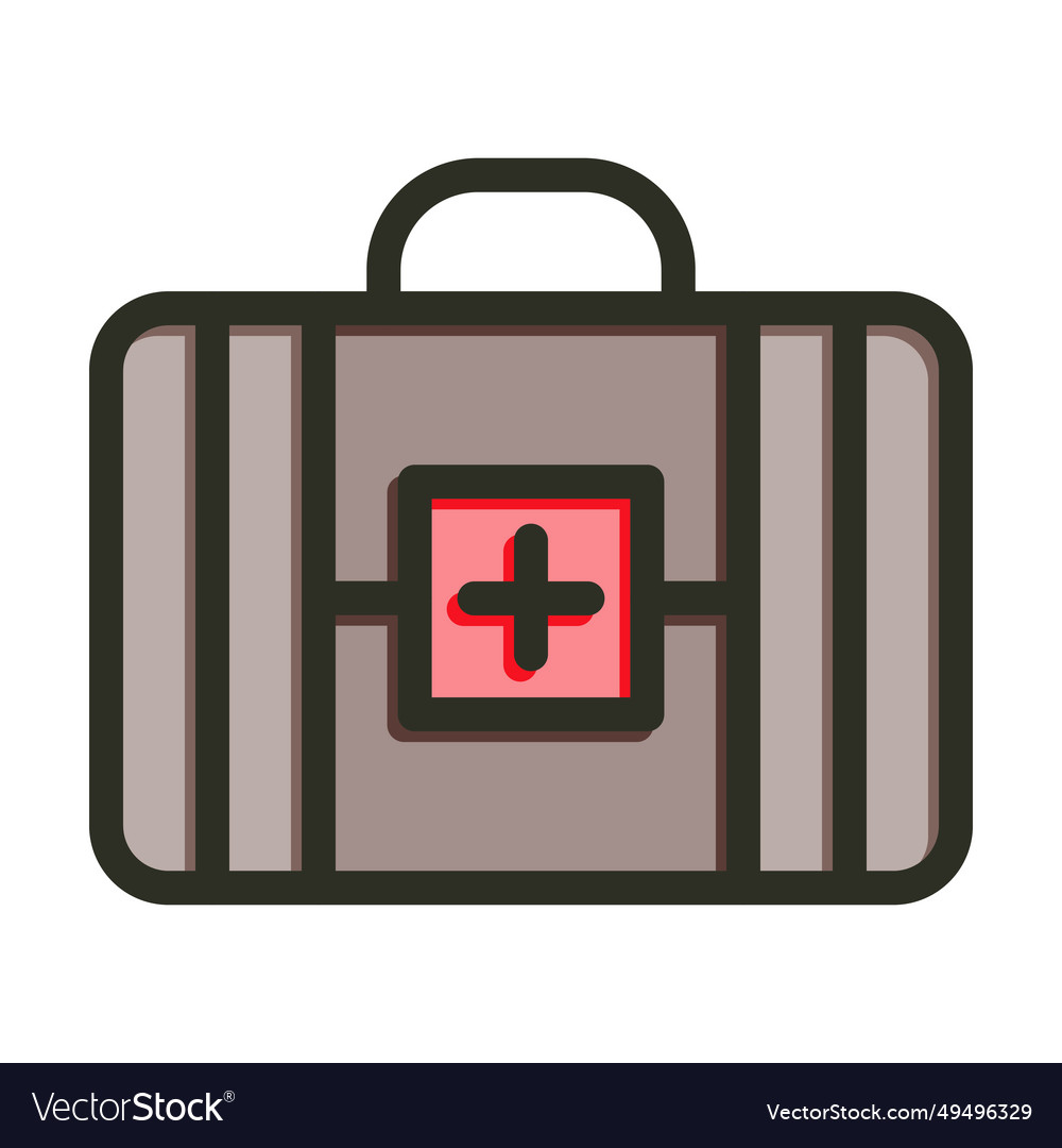 Health thick line filled colors icon for personal