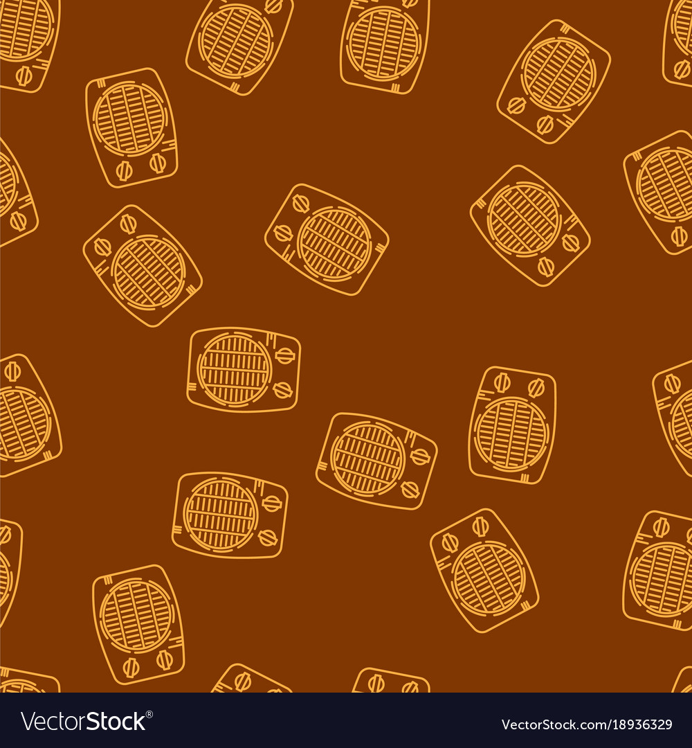 House heating seamless pattern