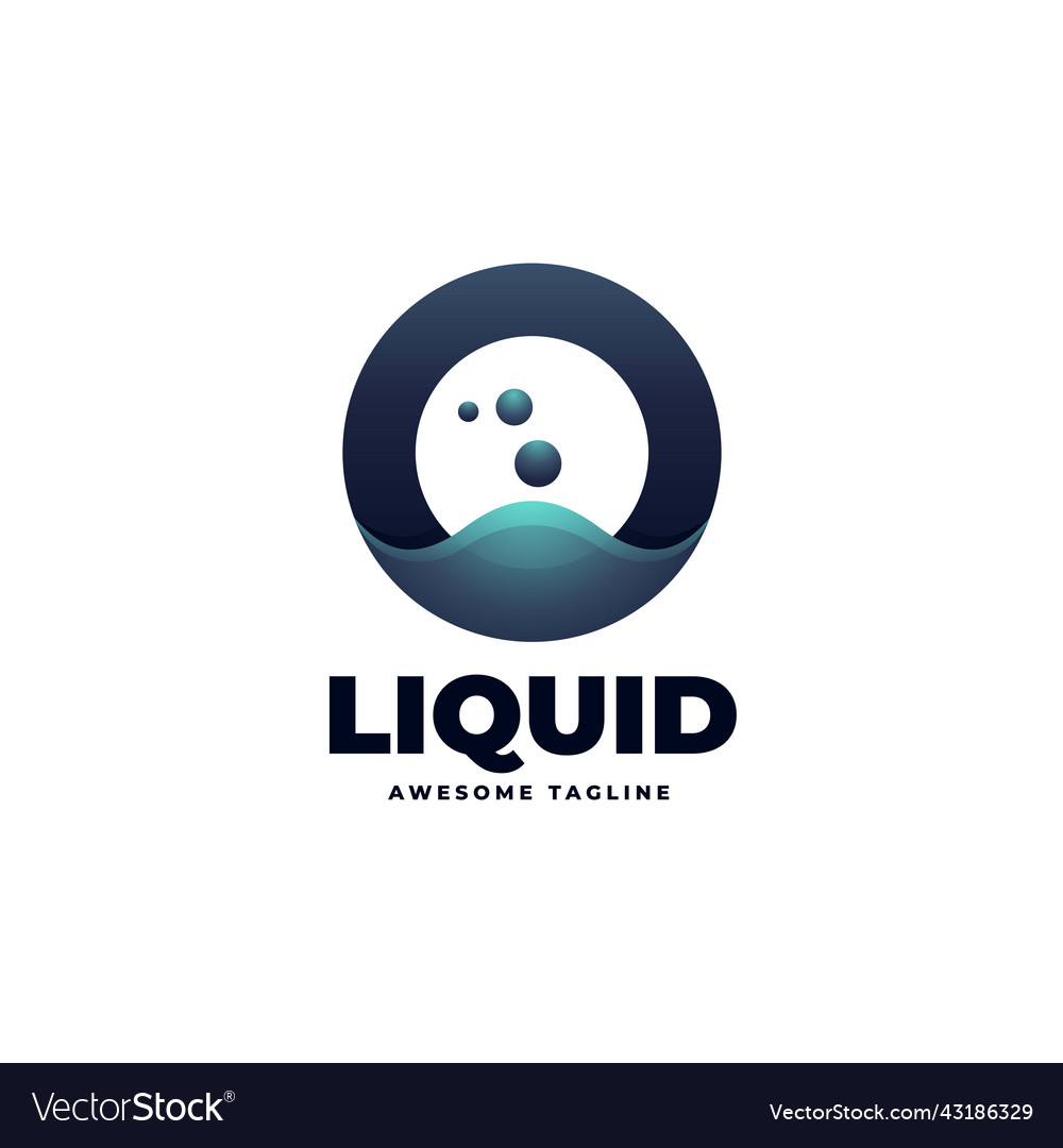 Logo liquid gradient colorful style