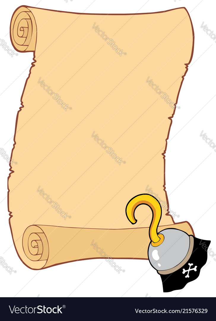 Pirate Parchment Scroll with Hook