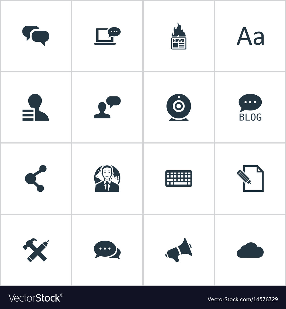 Set of simple user icons