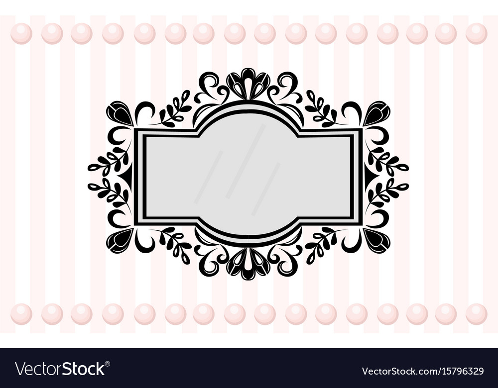 Vintage Mirror Frames Set Collection Of Vector Image On Vectorstock