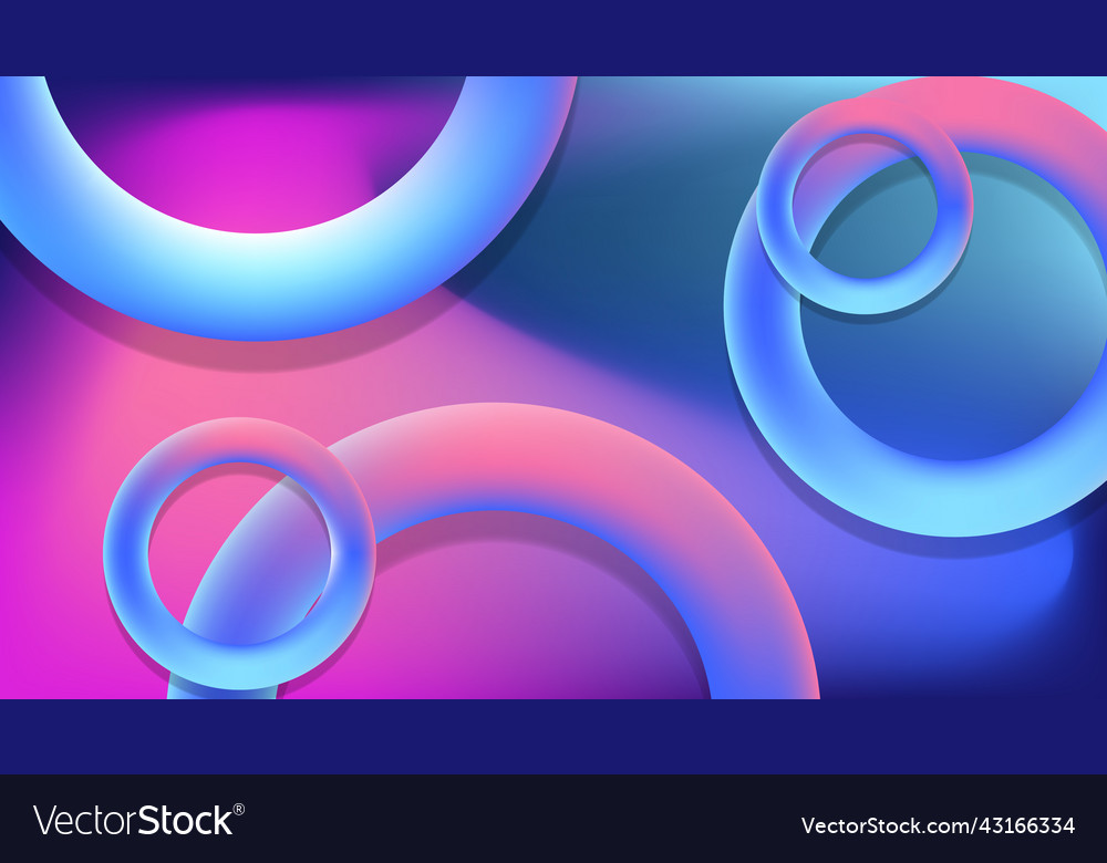Abstract gradient circular background with blue