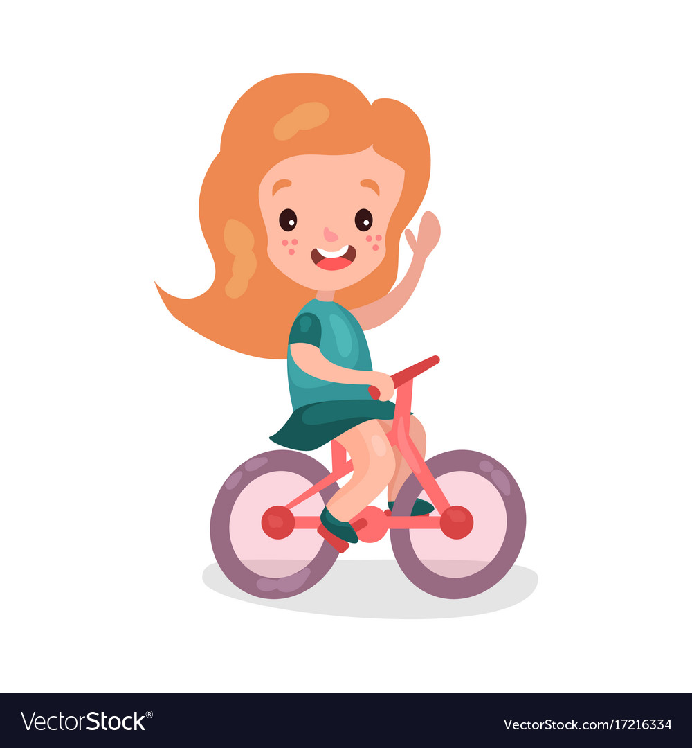 Girls riding outlet a bike