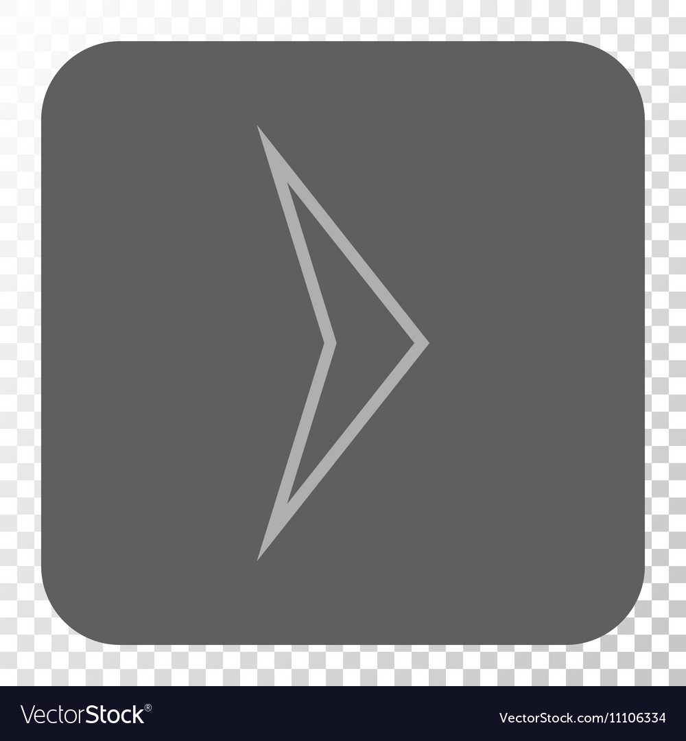 Arrowhead right rounded square button