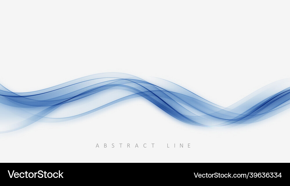Blue abstract wave background Royalty Free Vector Image