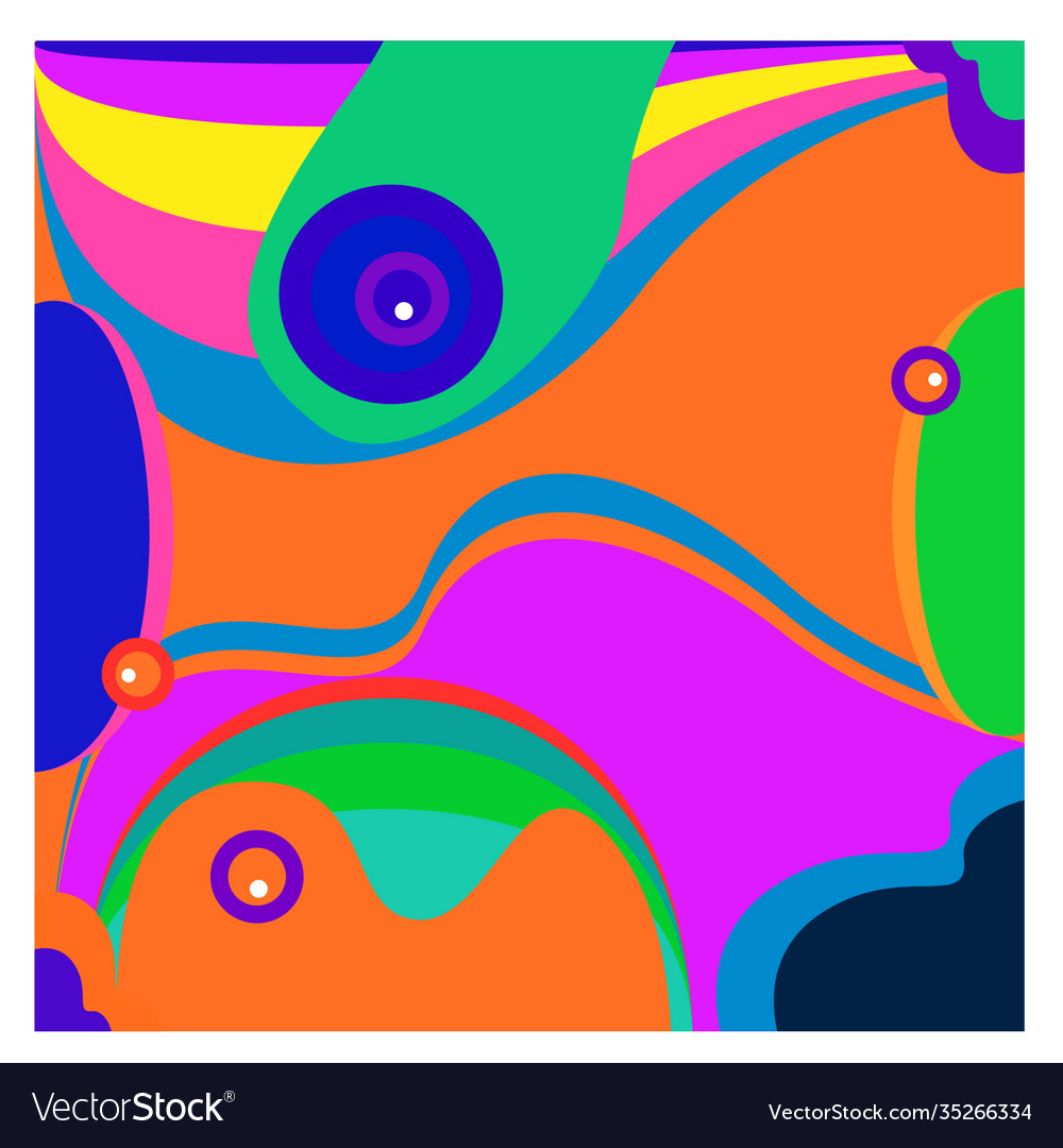 Colorful geometric and curve background pattern Vector Image Colorful geometric and curve background pattern