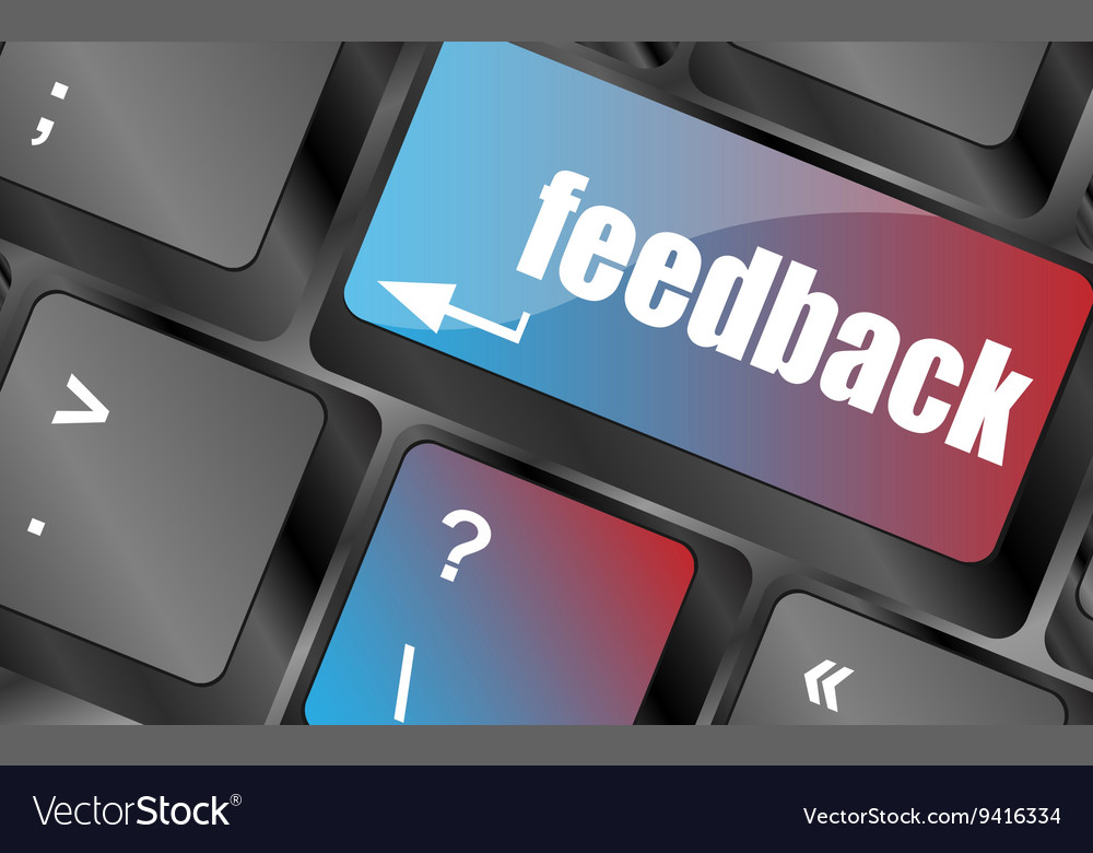 Feedback auf Computertastaturtaste Taste