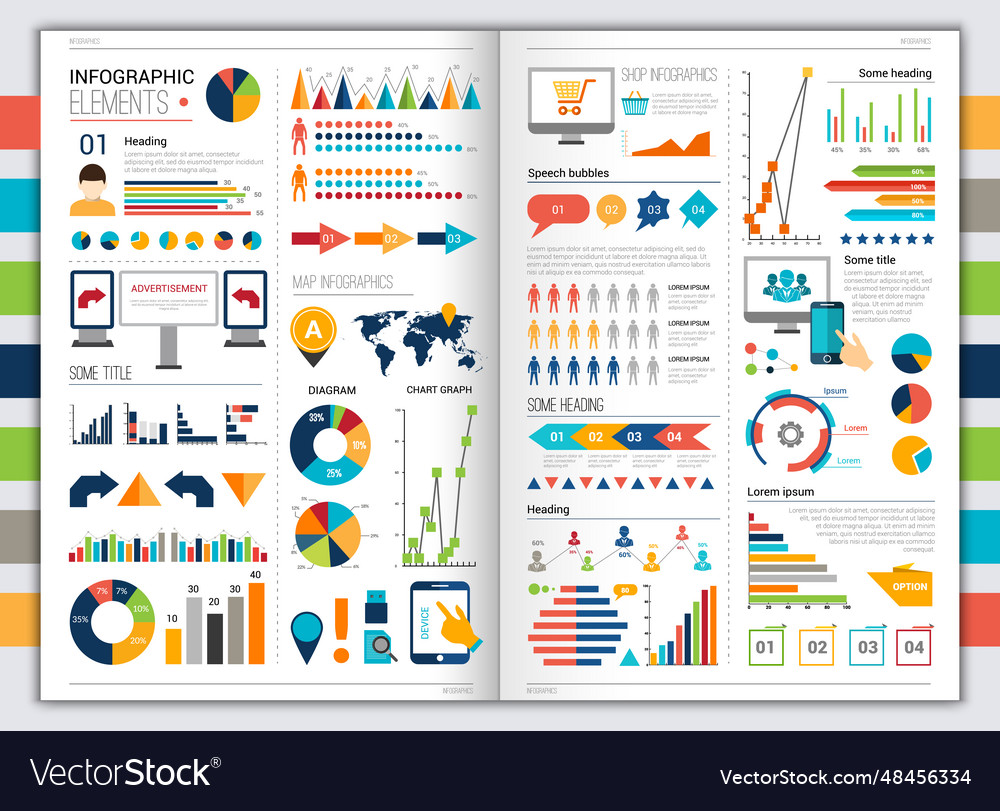 Flache Infografik