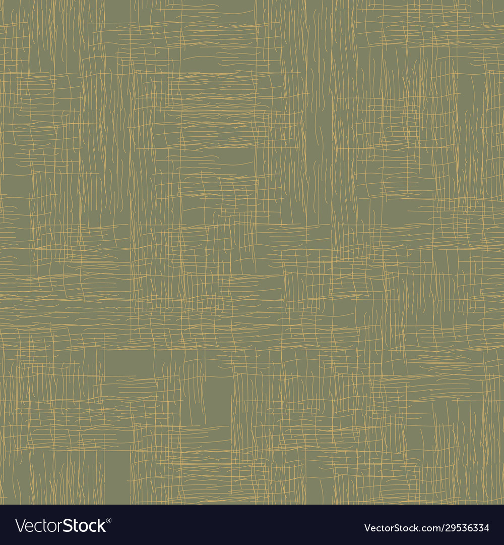 Green linen canvas texture seamless pattern vector image Green linen canvas texture seamless pattern