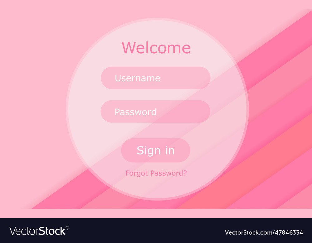 Login page layout simple