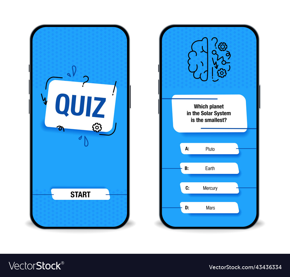 Mobile Quiz App Interface Template