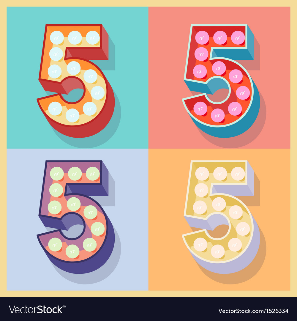 Number 5 Royalty Free Vector Image - VectorStock