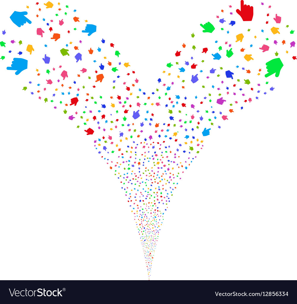 Pointer finger double fireworks stream