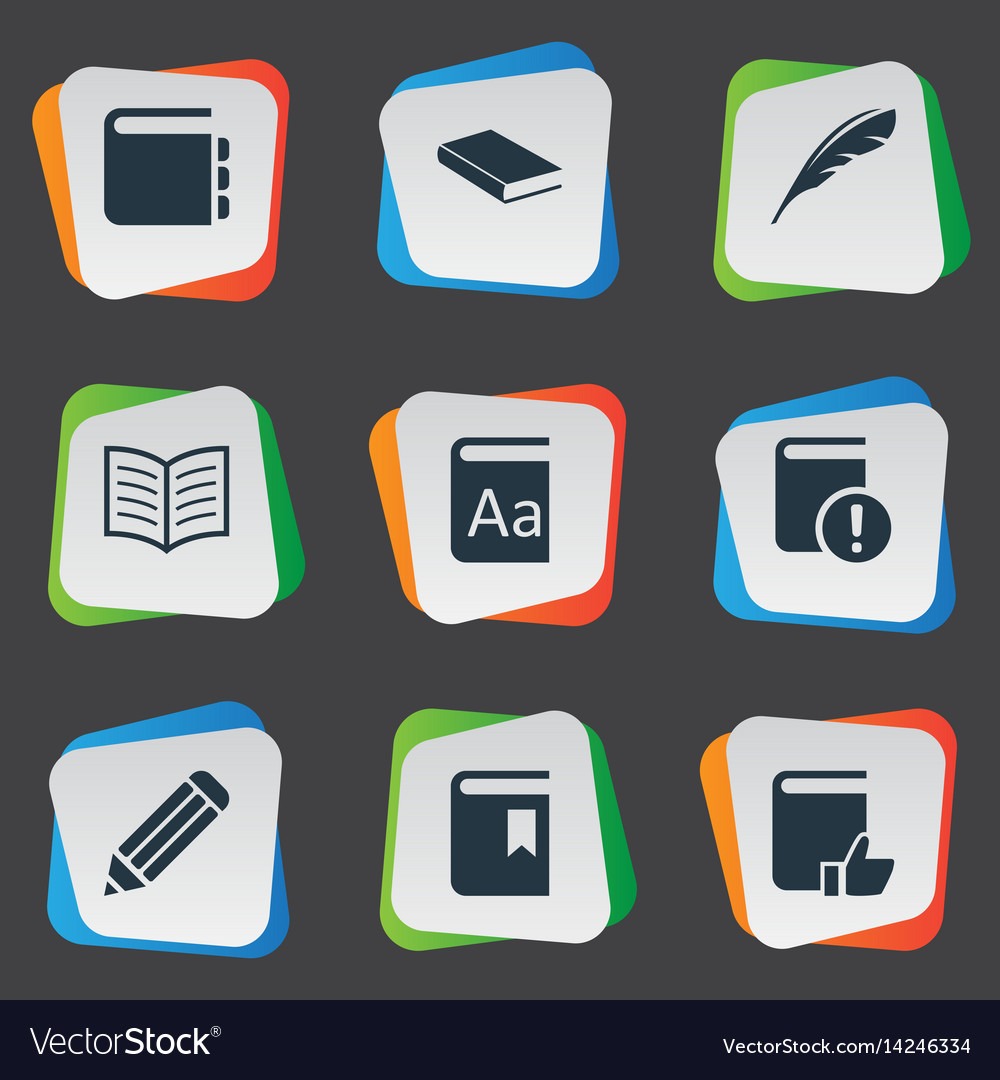 Set of simple knowledge icons