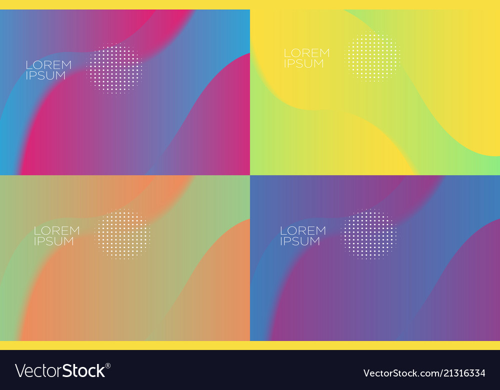 Smooth abstract colorful backgrounds set - eps10 Vector Image Smooth abstract colorful backgrounds set - eps10