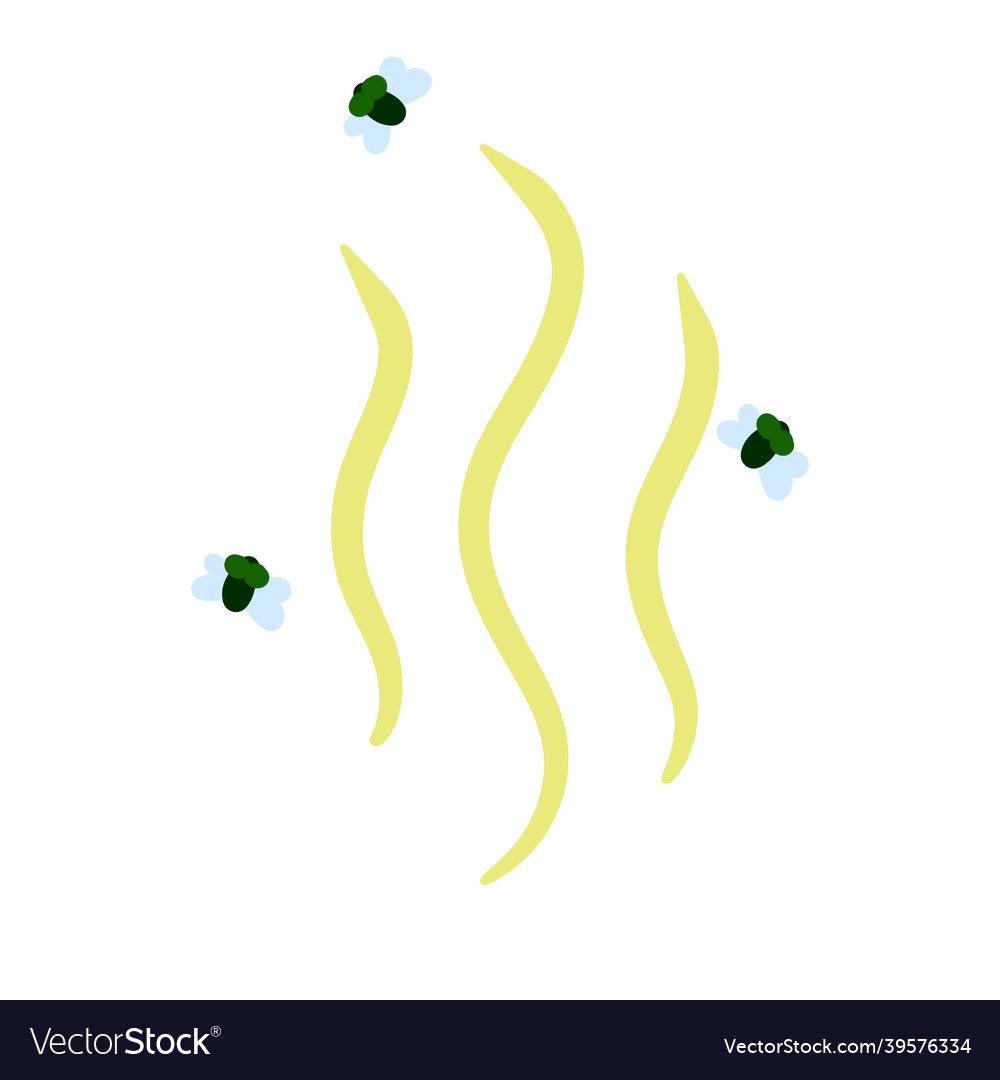 Stink unpleasant smell dung flies royalty free vector image